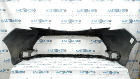Front bumper bare Toyota Sienna 21-24 white, scratches, bumps, cracks in the fasteners