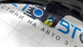 Front bumper bare Toyota Sienna 21-24 white, scratches, bumps, cracks in the fasteners