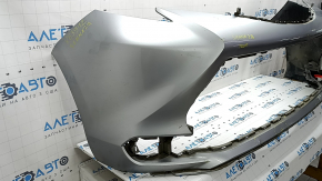 Front bumper bare Toyota Sienna 21-24 white, scratches, bumps, cracks in the fasteners