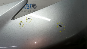 Front bumper bare Toyota Sienna 21-24 white, scratches, bumps, cracks in the fasteners