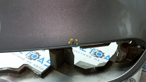 Front bumper bare Toyota Sienna 21-24 white, scratches, bumps, cracks in the fasteners