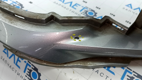 Front bumper bare Toyota Sienna 21-24 white, scratches, bumps, cracks in the fasteners