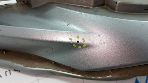 Front bumper bare Toyota Sienna 21-24 white, scratches, bumps, cracks in the fasteners