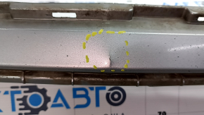 Front bumper bare Toyota Sienna 21-24 white, scratches, bumps, cracks in the fasteners