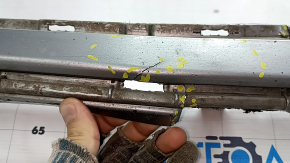 Front bumper bare Toyota Sienna 21-24 white, scratches, bumps, cracks in the fasteners