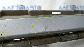 Front bumper bare Toyota Sienna 21-24 white, scratches, bumps, cracks in the fasteners