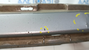 Front bumper bare Toyota Sienna 21-24 white, scratches, bumps, cracks in the fasteners