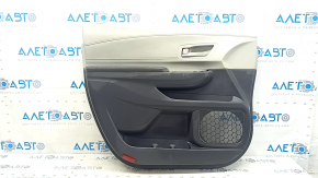 Door trim panel front left Toyota Sienna 21-24 dark gray with gray, armrest leather dark gray, with handle, scratches