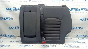 Rear row of seats, upper left part, Ford Fusion mk5 17-20, black cloth, with belt and armrest, dent, needs cleaning