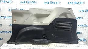 Right arch trim for Toyota Sienna 21-24, without a curtain for a 120V socket, black with light gray, with cup holders, with overlays, scratches, scuffed