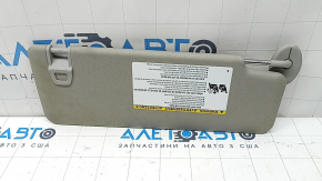 Left visor for Toyota Sienna 21-24, gray, with backlight, without hook, for cleaning