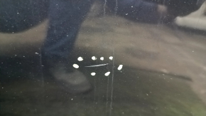 Tesla Model X 16-21 black PBSB front right door assembly, bump, paint run, scratches on the chrome handle