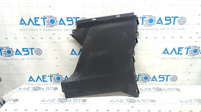 Left side rear center console trim for Toyota Sienna 21-24, dark gray, worn