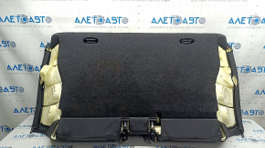 Rear seat backrest, 2nd row, with armrest, BMW 3 Series F30 16-18, black, solid, with armrest, needs cleaning, dented leather