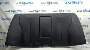 Rear seat backrest, 2nd row, with armrest, BMW 3 Series F30 16-18, black, solid, with armrest, needs cleaning, dented leather