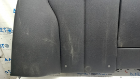 Rear seat backrest, 2nd row, with armrest, BMW 3 Series F30 16-18, black, solid, with armrest, needs cleaning, dented leather