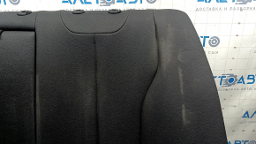 Rear seat backrest, 2nd row, with armrest, BMW 3 Series F30 16-18, black, solid, with armrest, needs cleaning, dented leather