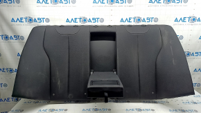 Rear seat backrest, 2nd row, with armrest, BMW 3 Series F30 16-18, black, solid, with armrest, needs cleaning, dented leather