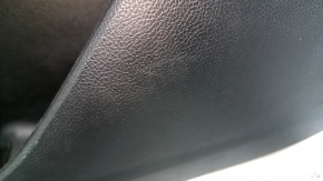 Door trim panel rear right Ford Fusion mk5 17-20 black with black insert cloth, armrest black leather, molding gray structure, scratches