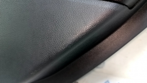 Door trim panel rear right Ford Fusion mk5 17-20 black with black insert cloth, armrest black leather, molding gray structure, scratches