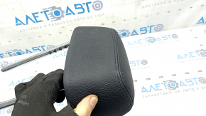 Rear left headrest BMW 3 F30 4d 12-18, black leather, for a solid backrest, for cleaning