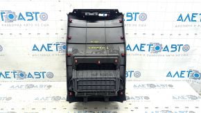 Rear center console trim for Toyota Sienna 21-25, dark gray, with cup holders, scratches