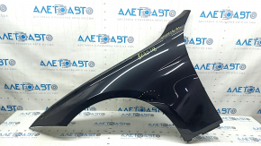 Front left wing BMW 3 F30 12-18 black 475, butt