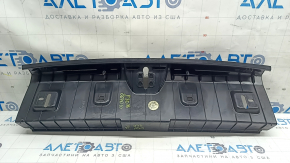 BMW 3 F30 4d 12-18 trunk opening trim, black, scratches, broken mount