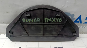 Tesla Model X 16-21 instrument cluster small monitor visor cover, black, scratched
