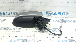 Right side mirror assembly for Toyota Sienna 21-24, 6 pins, heated, BSM, silver, pins, worn, missing housing part