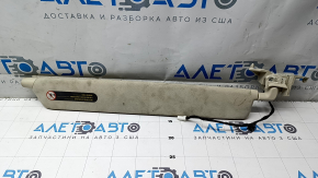 Tesla Model X 16-21 left visor, Alcantara beige, needs cleaning