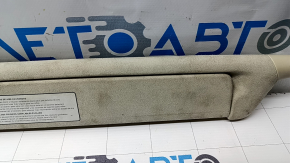 Tesla Model X 16-21 left visor, Alcantara beige, needs cleaning