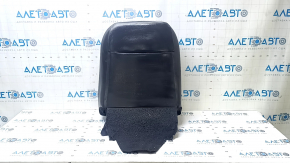 Nissan Leaf 13-17 driver's seat back upholstery, black leather, perforated, heated, wrinkled
