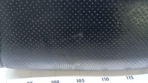 Nissan Leaf 13-17 driver's seat cushion upholstery, black leather, perforated, heated, wrinkled