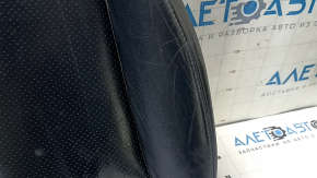 Nissan Leaf 13-17 driver's seat cushion upholstery, black leather, perforated, heated, wrinkled