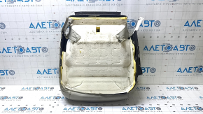 Toyota Prius 30 10 passenger seat cushion upholstery - beige leather, perforated, heated, wrinkled, dry-cleanable