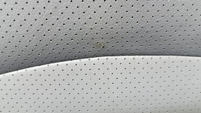 Toyota Prius 30 10 passenger seat cushion upholstery - beige leather, perforated, heated, wrinkled, dry-cleanable