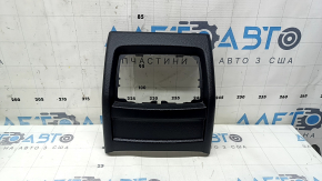 Rear center console trim for BMW 3 F30 12-18 black, under the deflector