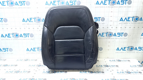 Infiniti QX30 17-20 passenger seat back upholstery, black leather, heated