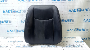 Nissan Leaf 13-17 driver's seat back upholstery, black leather, perforated, heated, wrinkled