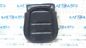 Mazda 6 18-21 passenger seat cushion upholstery, black leather, perforated, gray stitching, heated, cleanable