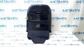 Nissan Leaf 13-17 passenger seat back upholstery, black leather, perforated, heated