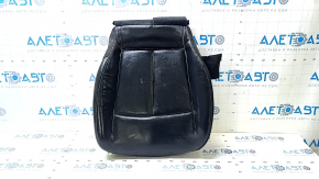 Nissan Leaf 13-17 passenger seat cushion upholstery, black leather, perforated, heated, scratches