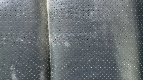 Nissan Leaf 13-17 passenger seat cushion upholstery, black leather, perforated, heated, scratches