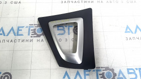 BMW 3 F30 12-18 automatic transmission shifter cover, black with chrome, swollen chrome, scratches