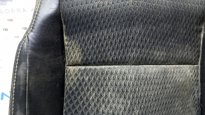 Toyota Camry V50 12-14 USA, SE, passenger seat cushion trim, leather + cloth, black, heated, scratches