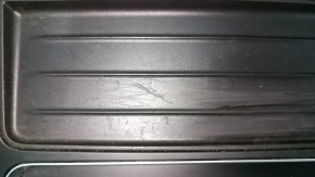 Black center console trim with cup holders for BMW 3 Series F30 16-18, with cigarette lighter, scratches