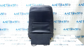 Driver's seat back cover for Toyota Camry v50 12-14 USA, SE, leather + cloth, black, wrinkled, needs cleaning