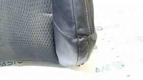 Driver's seat back cover for Toyota Camry v50 12-14 USA, SE, leather + cloth, black, wrinkled, needs cleaning