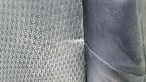 Driver's seat back cover for Toyota Camry v50 12-14 USA, SE, leather + cloth, black, wrinkled, needs cleaning